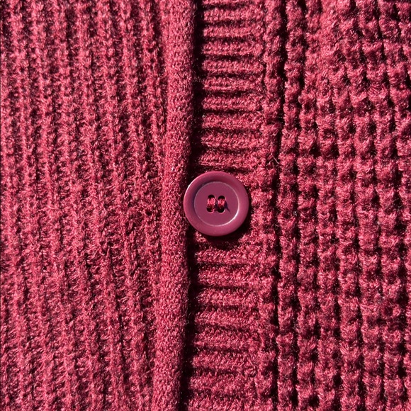 Forever 21 Burgundy Knit Cardigan - Picture 4 of 6